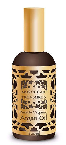 Organic Vegetable Argan Oil For Damaged Hair Care, Skin, Body and Nails. Cold Pressed 100% Pure and Organic. 100ml