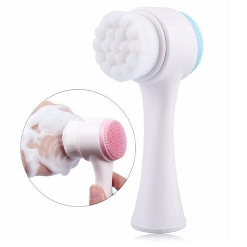 Practical Spa Wash Deep Facial Massager Beauty skin Care Double Side Facial Pore Cleansing Brush